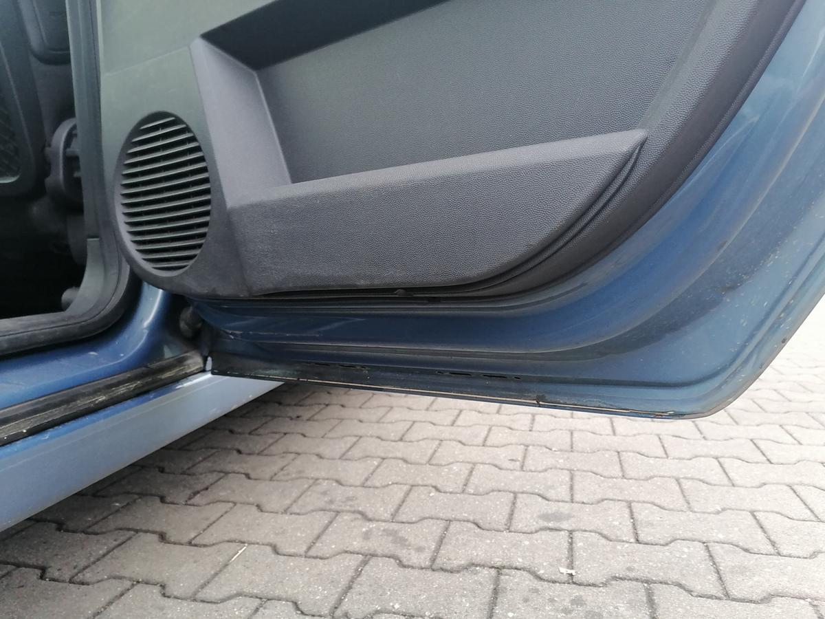 Opel Meriva A original T&uuml;r hinten rechts Blaumetallic Z21T Eisenherz Bj.2008